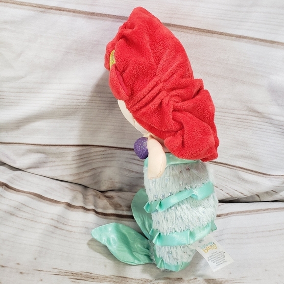 Disney Baby Ariel Princess Little Mermaid Plush Stuffed Toy 12 Inch 2023 - Picture 4 of 10